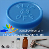 20mm flip off top cap vial seal aluminium colored plastic serum bottle top cap for enanthated powder