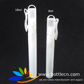 8ml spray pen bottle with keychain for instant hand sanitizer