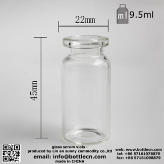 Lab Neutral borosilicate injection clear glass bottle vials for steroids