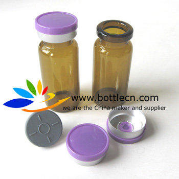 66 serum bottle glass injection vials with rubber stopper