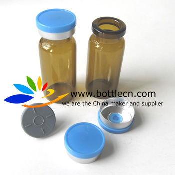 68 serum bottle glass bottle with plastic cap