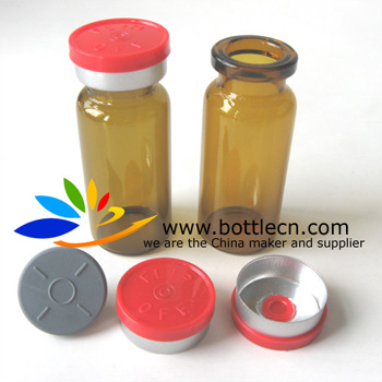 81 serum bottle vial glass with rubber cap