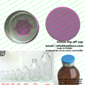 aluminump plastic cover 32mm flip off cap in purple FC32-5P