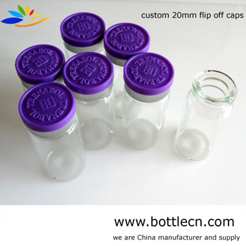 8 serum bottle tubes with flip top cap