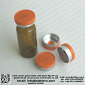 FC20-3P orange bottle cap amber glass bottle 