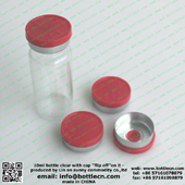 FC20-1F 10ml cheap glass bottle cap seal center cap red