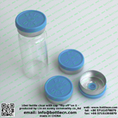 FC20-5F clear 10ml vial glass bottles with applicator