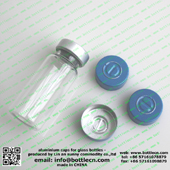 20-9A aluminium glass bottle lids blue cap