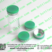 FC20-12P clear glass bottles with caps green