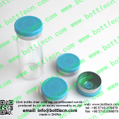 FC20-16P 10ml clear glass vial cap with aluminium seal blue