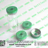 FC20-22P clear injection vials with 20mm neck crimp cap clear green