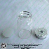FC20-9P 5ml vials glass vial with silicone stopper and pull off aluminium cap