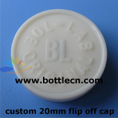 plastic cap with aluminium seals with own logo for medicine bottle