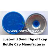 flat matted 20mm flip off caps
