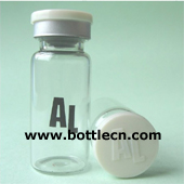 logo in flips cap and tubular 10ml glass vials for steroids