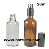 wholesale 50ml clear glass oil bottle 53oz 18mm mist sprayer atomizer glass bottle 50cc