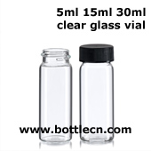 5ml 15ml 30ml clear borosilicate glass vials for eliquids flavoring nicotine base