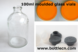 clear and amber neutral Type I moulded glass injection vials freeze drying vials