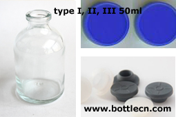 type I type II type III glass infusion bottles ISO SFDA 20mm