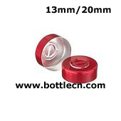 20mm red aluminum center disc tear out seals for serum vials