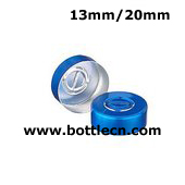 13mm 20mm blue aluminum center disc tear out seals for serum vials