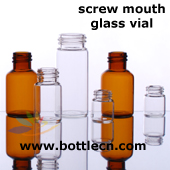 screw mouth tubular glass vials made of borosilicate glass tube