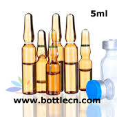 5ml ampoules amber  littke glass jars of serum sealed airtight and broken only upon application