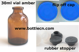 comprehensive range of short height vial flint 30ml amber injection vials