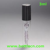 3ml vial with black plastic snap on pump sprayer and cover