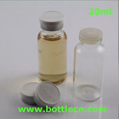 20ml glass bottle with stopper and cap