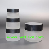 30ml forsted cosmetic cream jar with aluminum cap