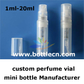 3ml glass-plastic bottle with small normal cap