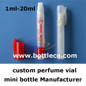 15ml glass-plastic perfume bottle with pen cap