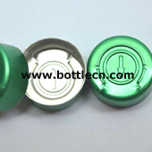 20mm green color aluminum cap