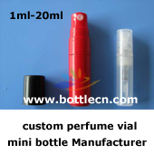 1ml glass perfume sample bottle atomizer