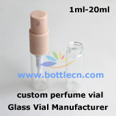 china custom made glass perfume bottles