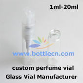 1.5ml clear perfume sample bottle