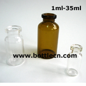 syringe small glass vial