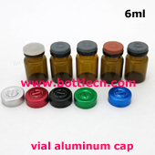6ml amber glass vials with aluminum tear off cap