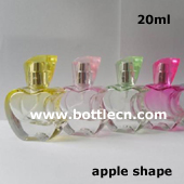 20ml apple shape glass perfume bottle with atomizer