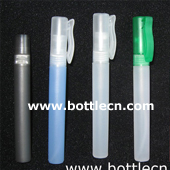 blue plastic spray bottles with nozzle