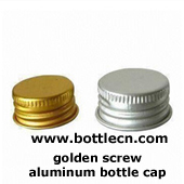 golden screw aluminum bottle cap