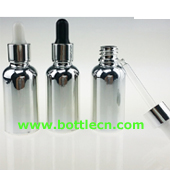 cosmetic packaging electroplated gold 10ml glass bottle