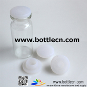 clear glass bottle rubber stopper
