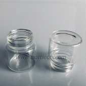 D32H36 mm 15ml clear glass tubular bottle vial