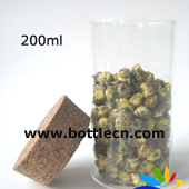 200ml clear glass bottles with cork