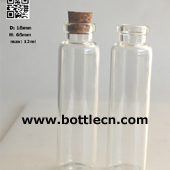 12ml corked glass bottle