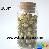 100ml food grade glass bottle with corks