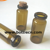 10ml amber test tube with cork