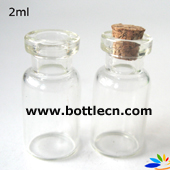 2ml mini glass bottles with corks